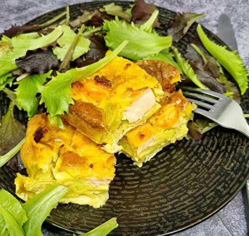 Quiche saumon poireaux sans pâte