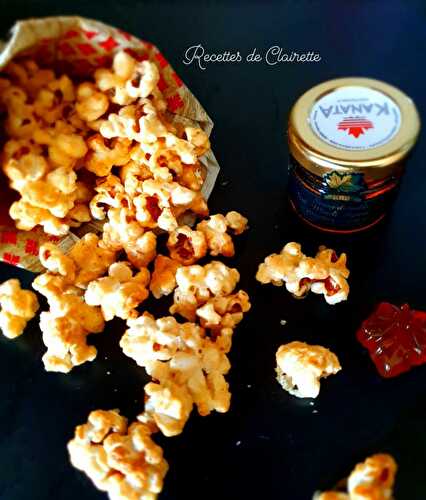 Pop corn au caramel d'érable