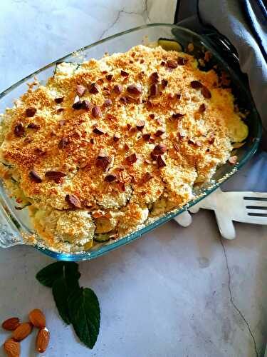 Crumble de courgettes à la feta