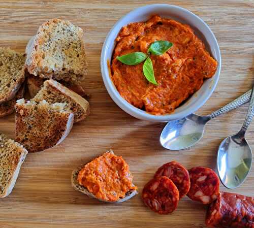 Tartinade de chorizo et poivron rouge