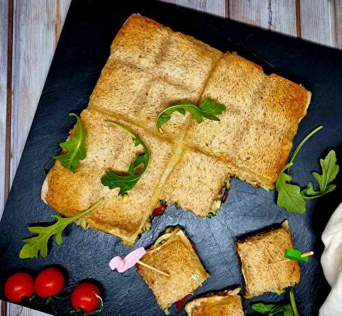 Croque tablette au poulet et courgette