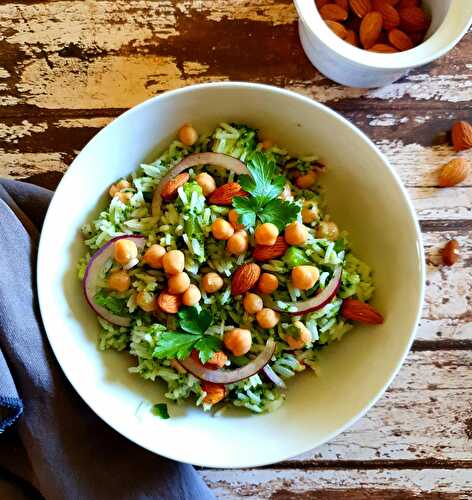 Salade de riz au brocoli