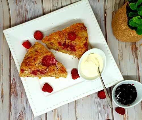 Scones aux framboises