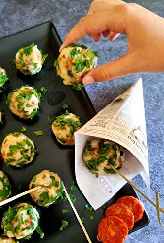 Boulettes cabillaud et chorizo