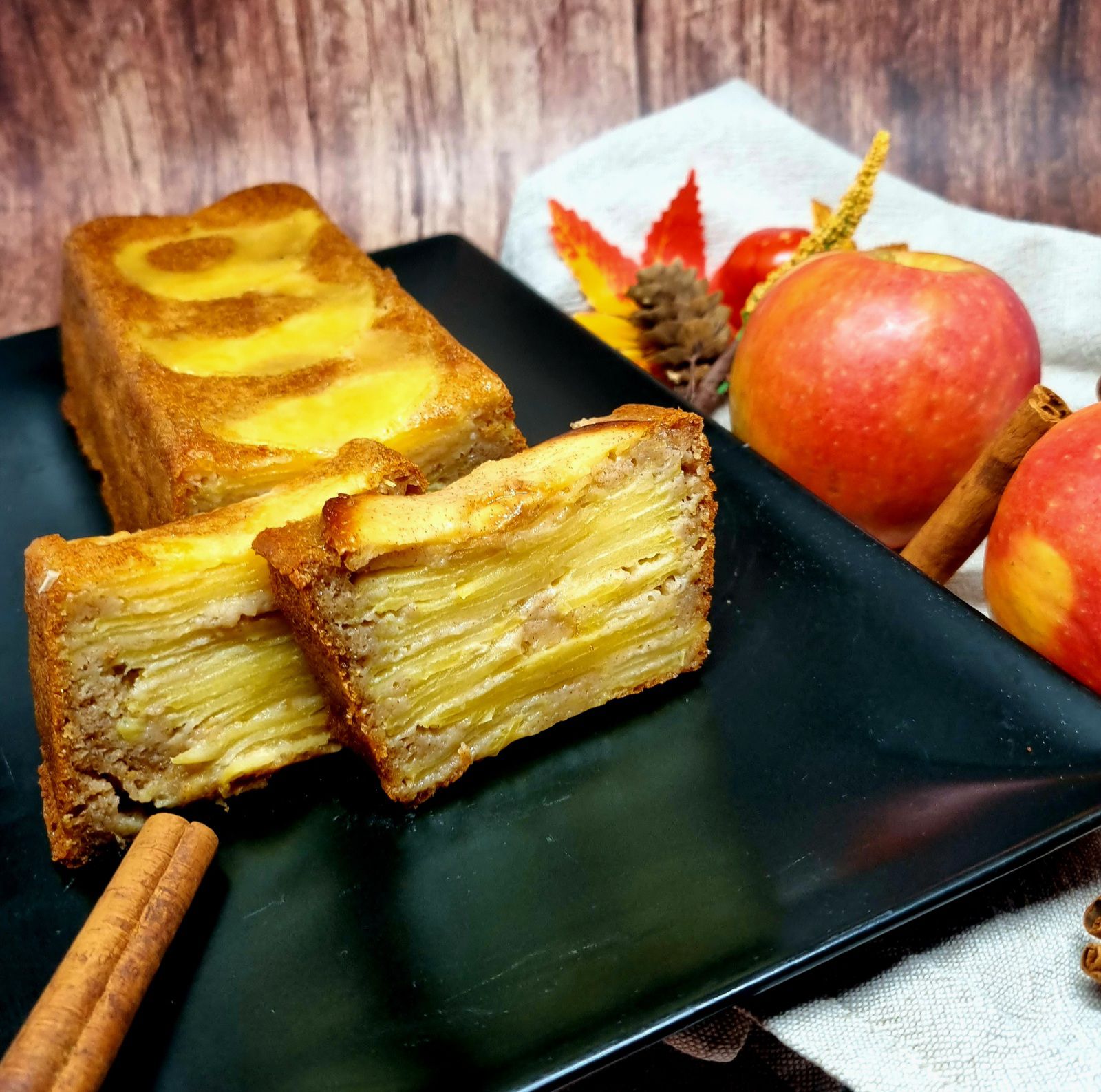 Gâteau invisible aux pommes