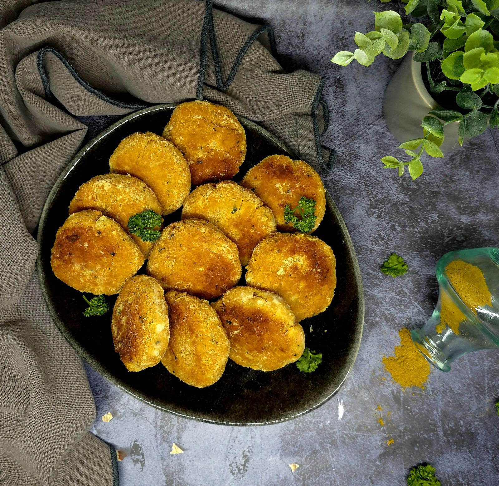 Galettes de patates douces aux épices