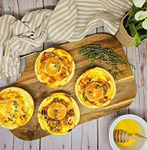 Quiches au chèvre et thym