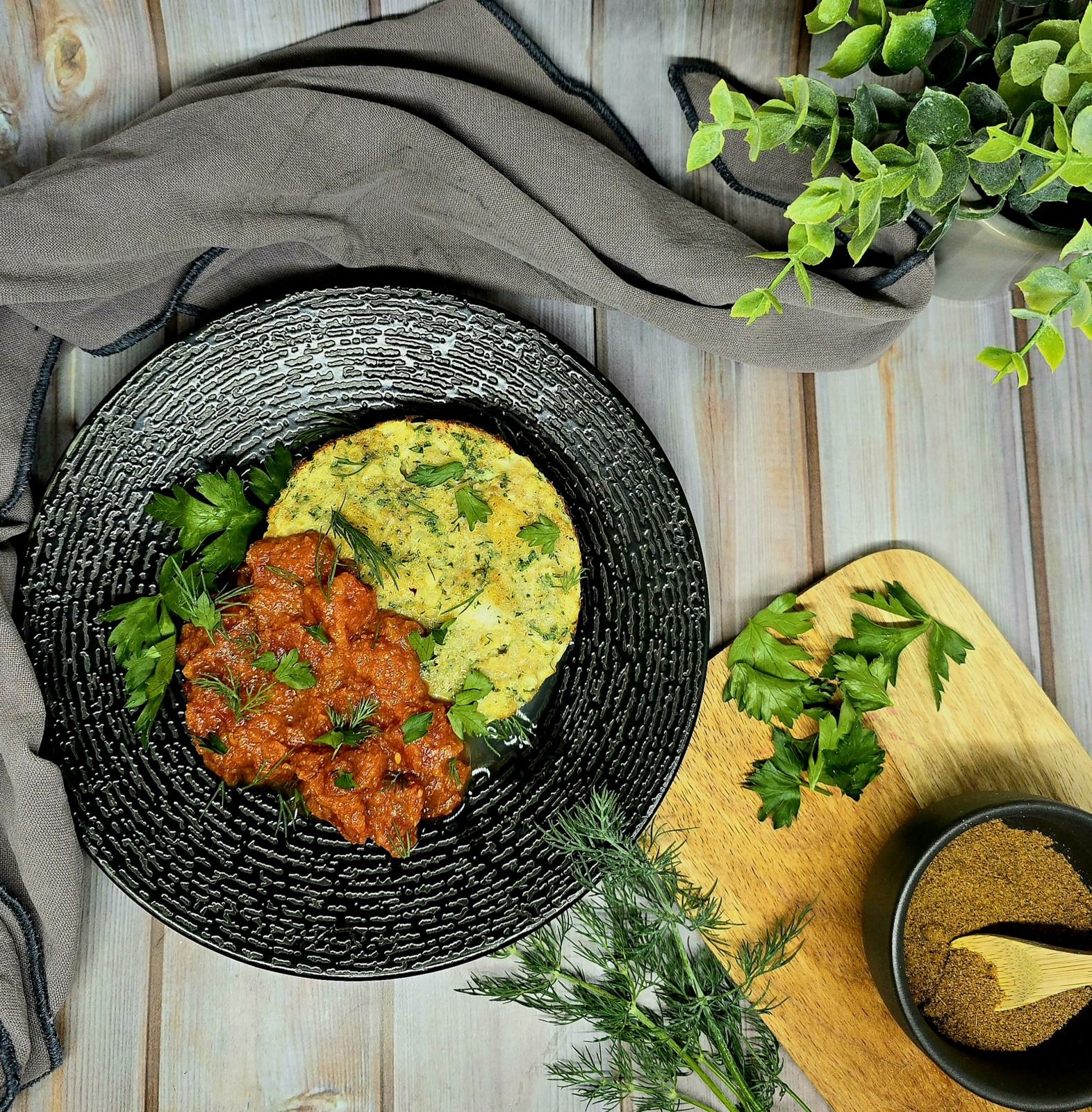 Galettes de cabillaud aux herbes et épices