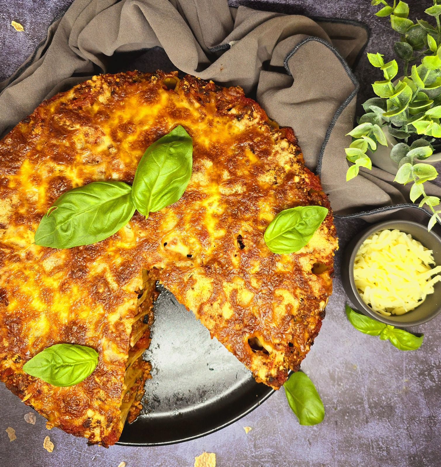 Gâteau de rigatonis à la bolognaise