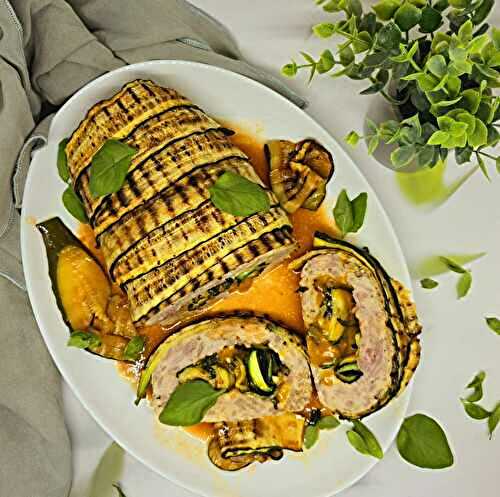 Pain de viande de dinde farci aux courgettes