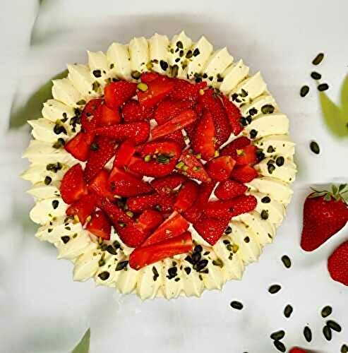 Fraisier crème diplomate