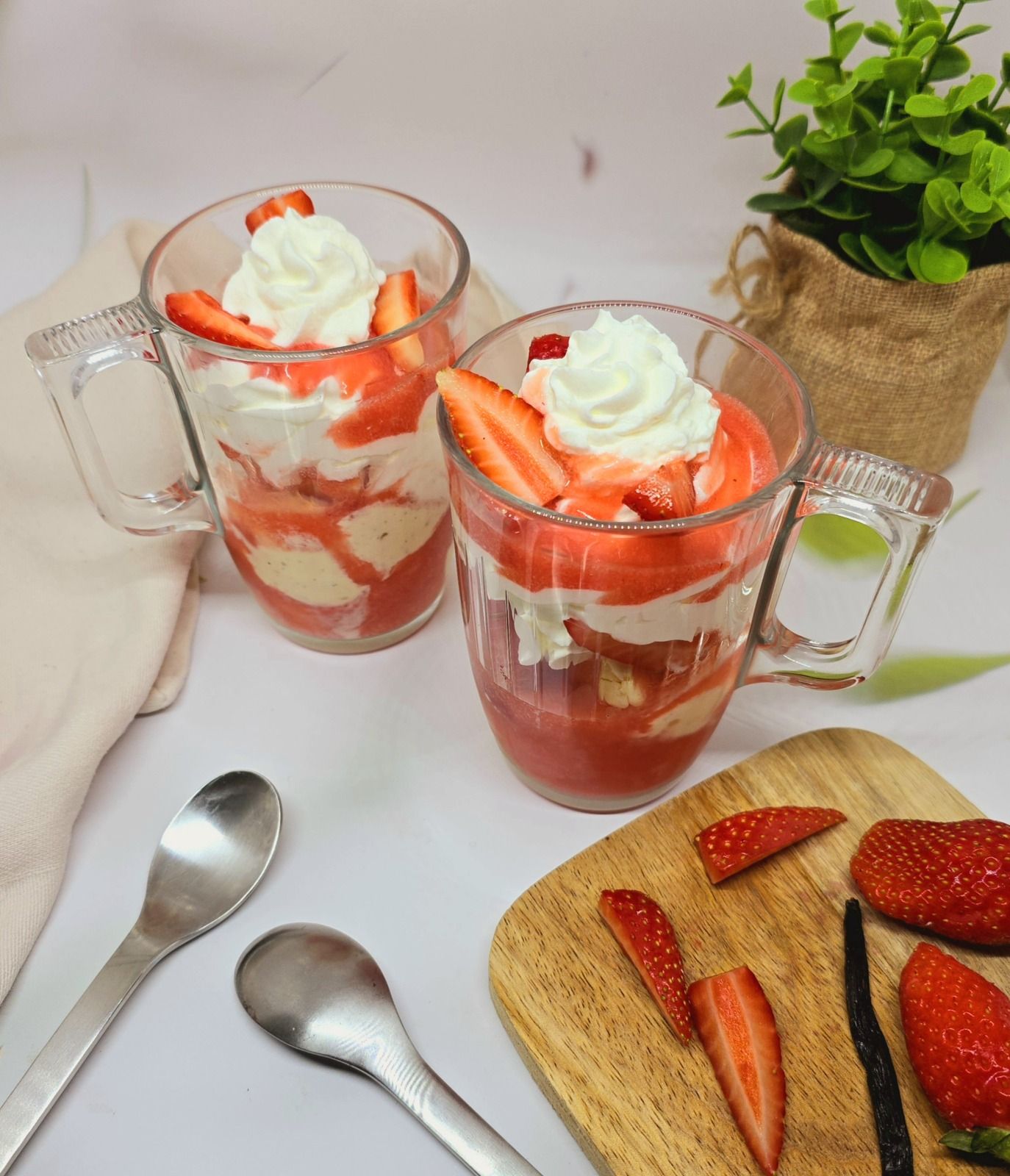 Liégeois à la fraise