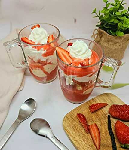 Liégeois à la fraise