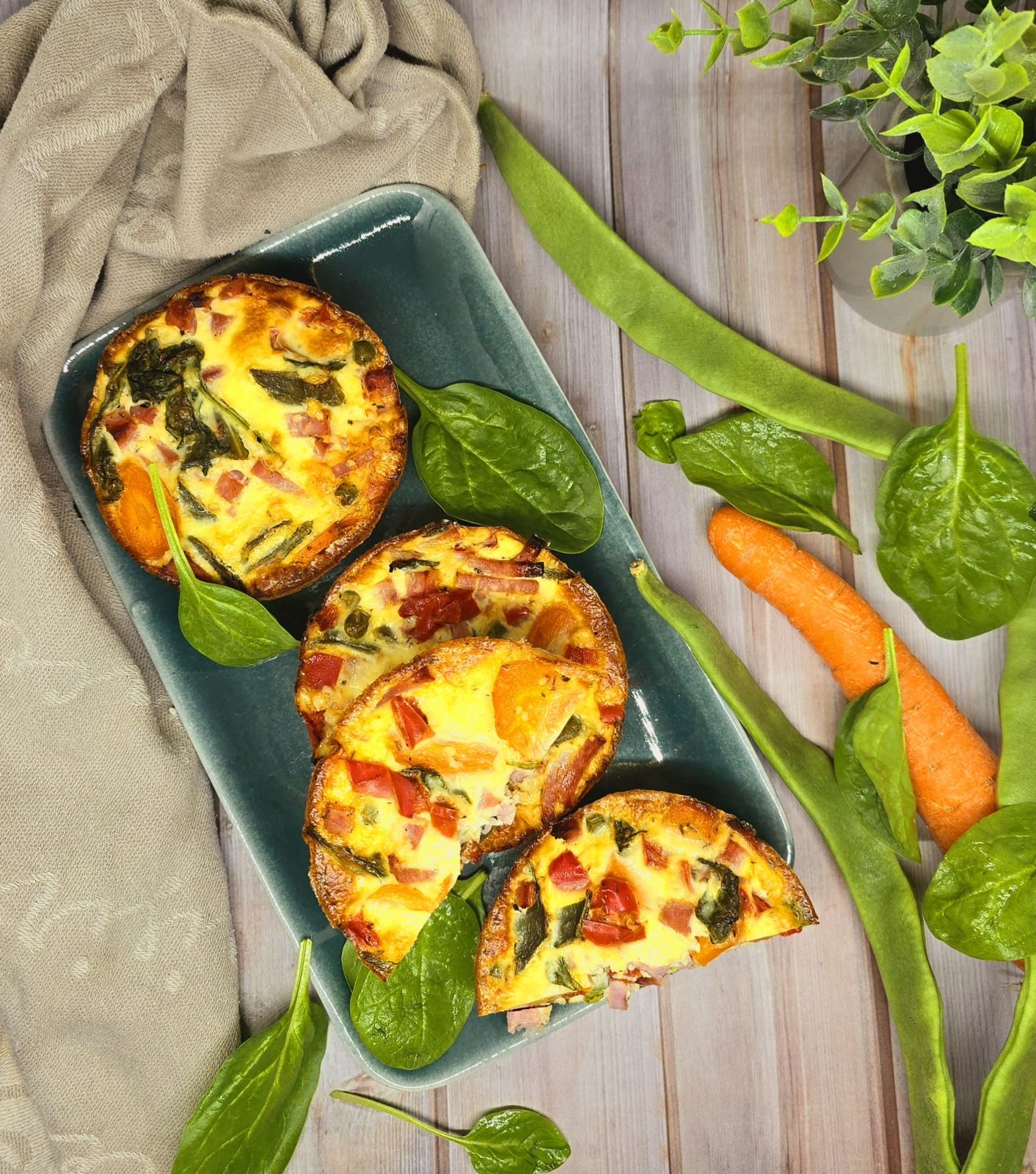 Clafoutis de jardinière au jambon