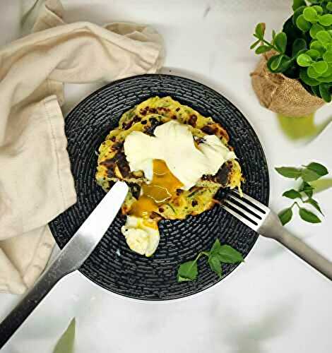 Pancakes aux courgettes et mozzarella