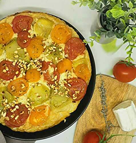 Tatin à la tomate et au chèvre