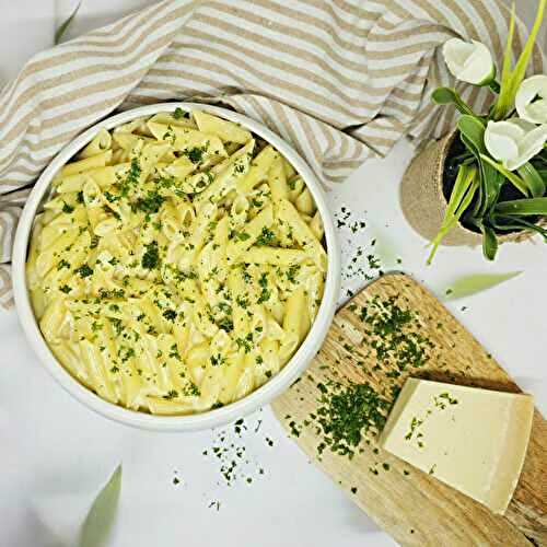 Pâtes crémeuses à l'ail et au parmesan