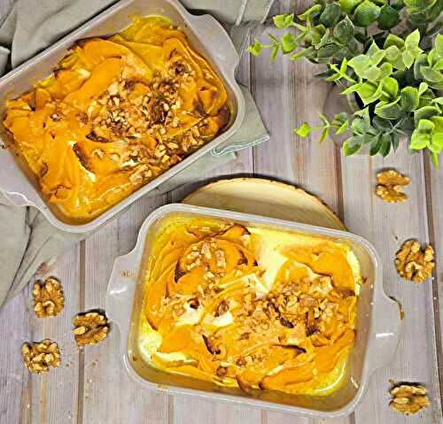 Dauphinois de butternut aux noix