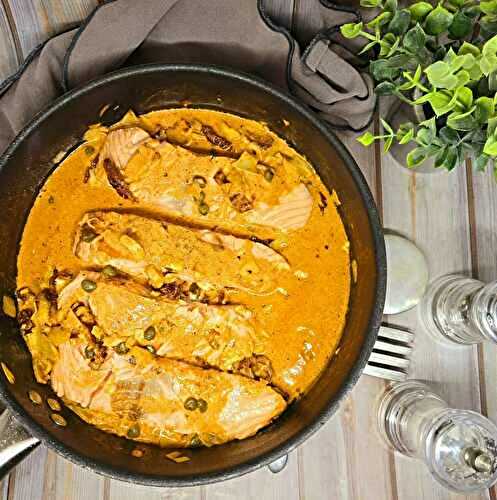 Filet de saumon à la crème de paprika