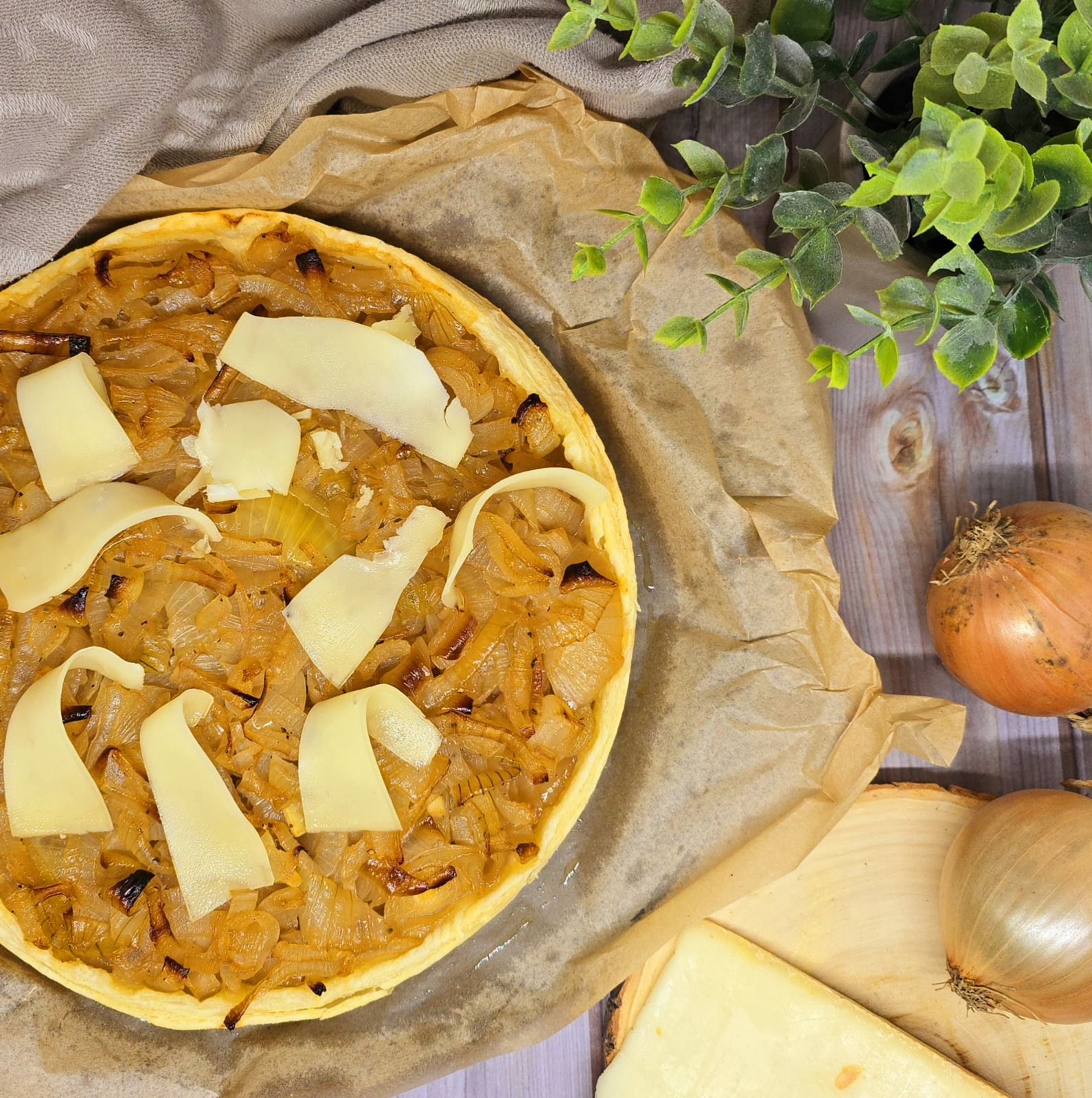 Tarte aux oignons et au cidre