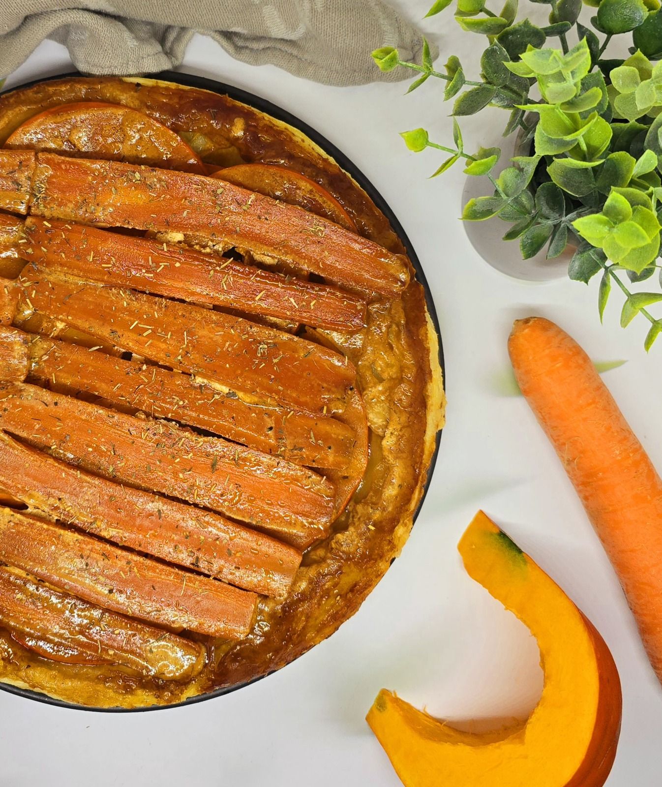 Tatin de carottes et potimarron