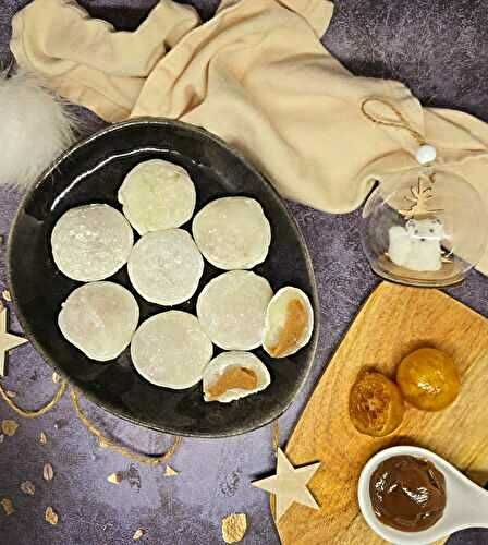 Mochis crème de marron et clémentine confite