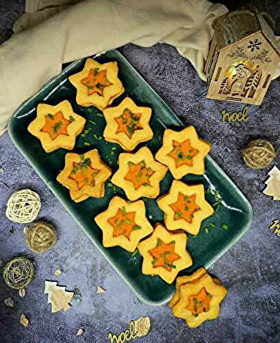 Sablés apéro parmesan carotte