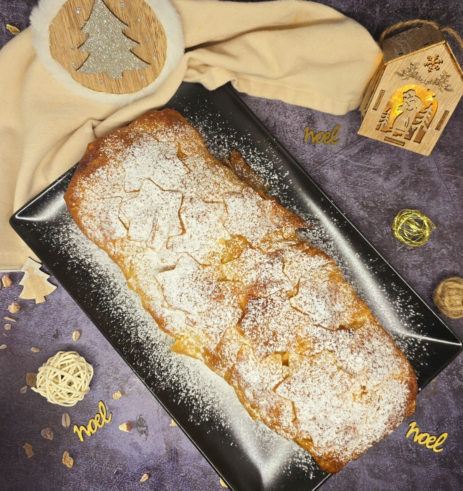 Strudel aux pommes et massepain