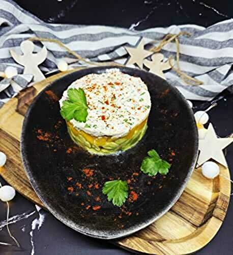 Tartare avocat, mangue et crabe