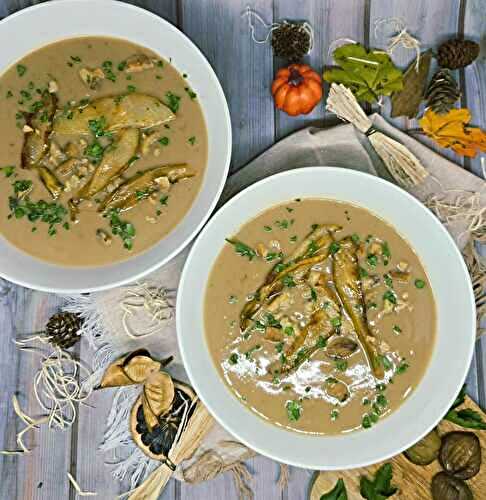 Velouté de châtaignes aux poires