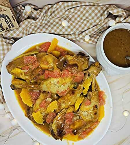 Volaille aux agrumes et épices de Noël