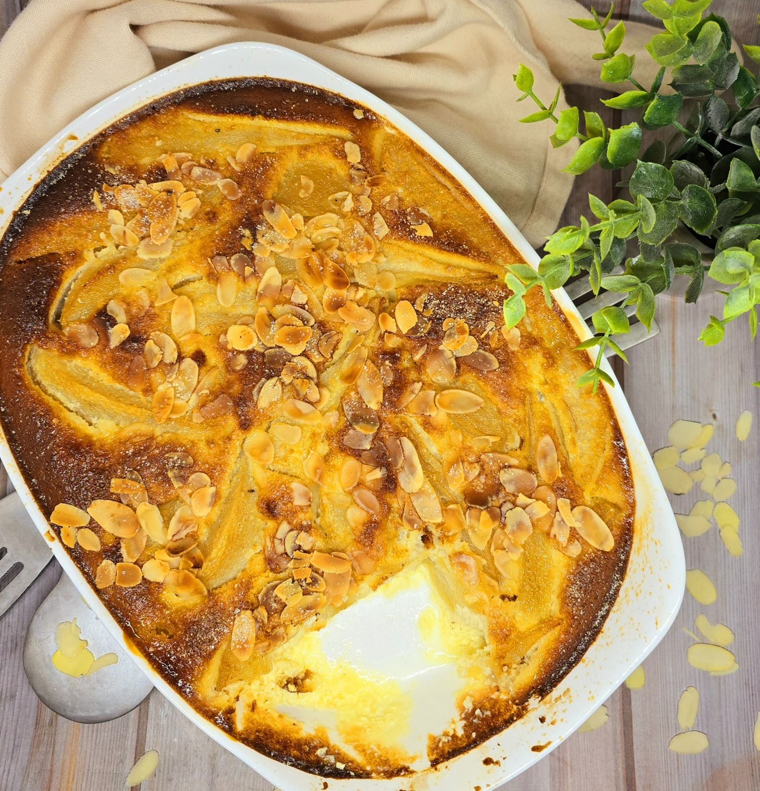 Clafoutis poire amandine