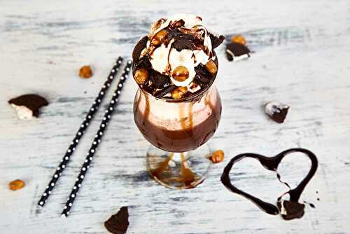 Milkshake chocolat et gourmandise ultra