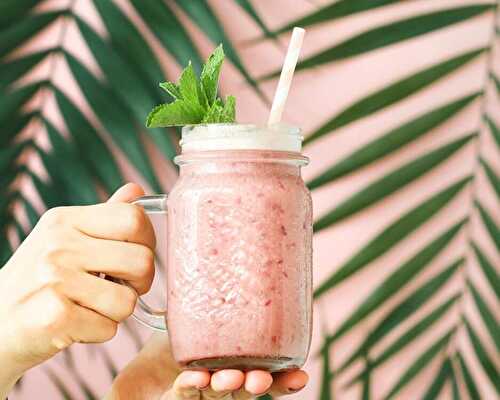 Smoothie ananas pomme fraise