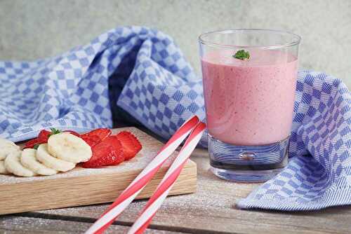 Smoothie Fraise Banane Vanillé