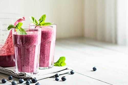 Smoothie Framboise et Myrtille