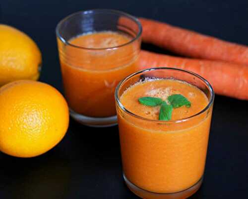 Smoothie Carotte Orange et Gingembre