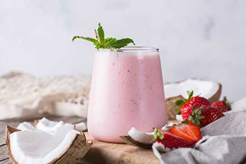 Smoothie coco fraise litchi