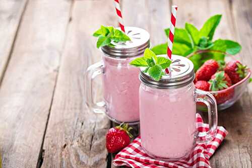 Smoothie Fraise Citron vert et Menthe