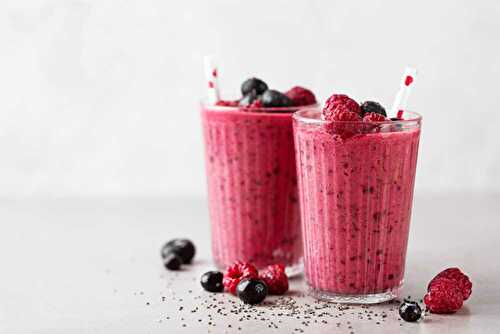 Smoothie Fruits Rouges et Vanille