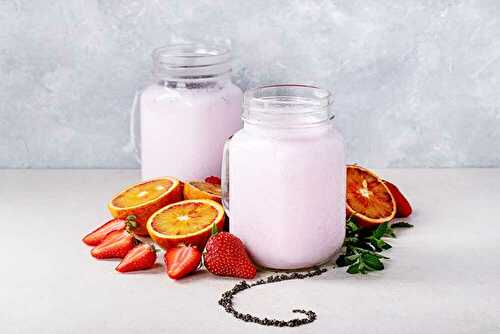 Smoothie Orange et Fraise