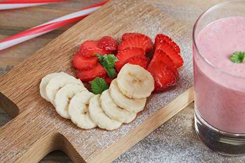 Smoothie Banane Fraise Vanille