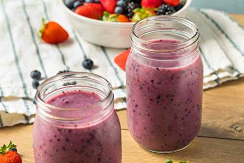 Smoothie aux Fruits Rouges économiques