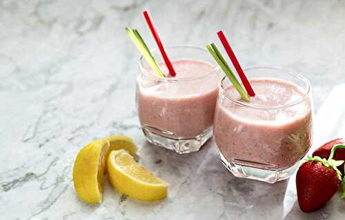 Smoothie Fraise Orange et Citron