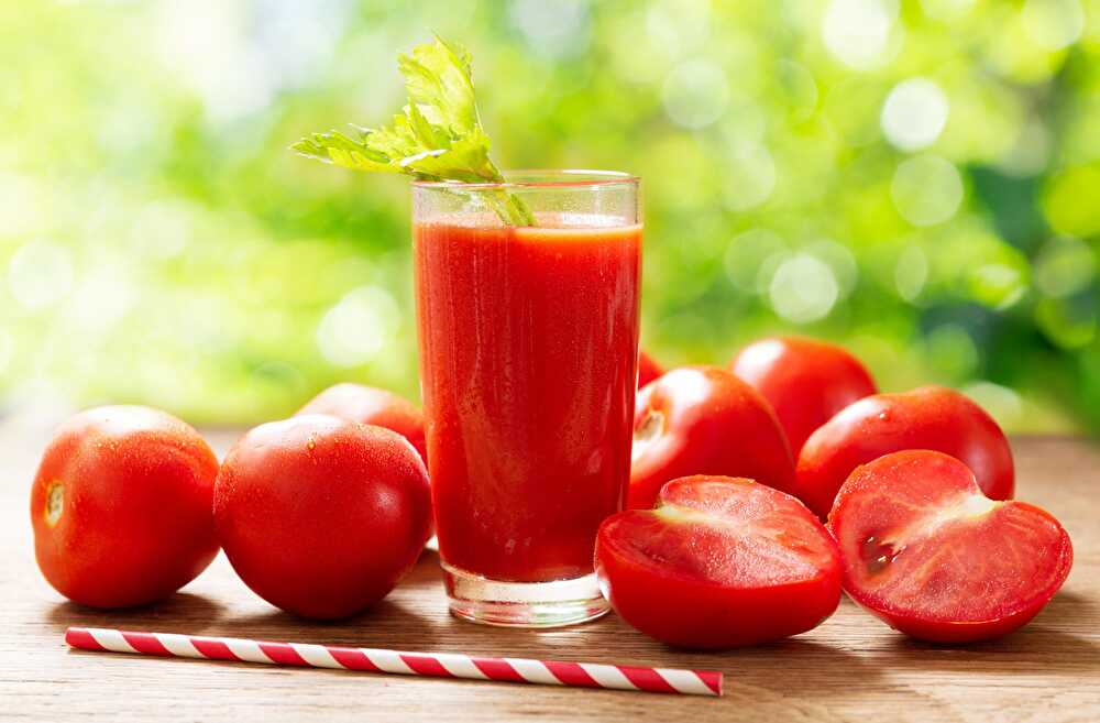 Jus de tomate frais