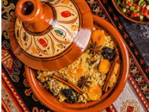 Tajine de lapin aux figues et abricots secs