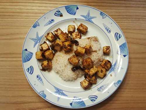 Tofu sauté à l'ail et au poivre