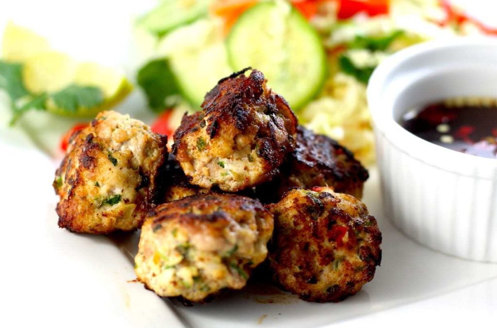 Boulettes de poulet à la courgette ww