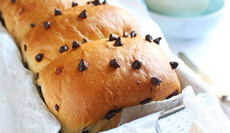 Brioche filante aux pépites de chocolat