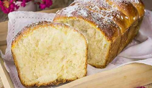 Brioche moelleuse au citron très douce et simple